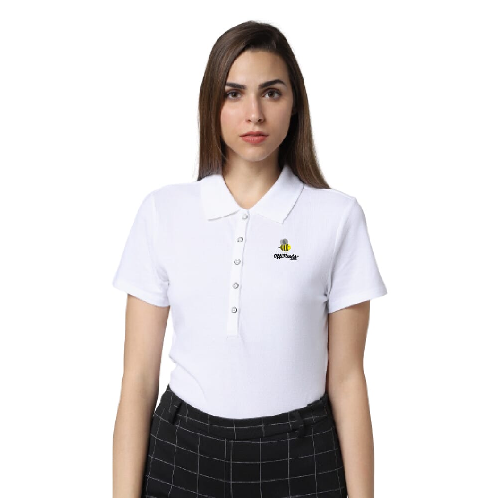 Jack & Jones  Women's  Polo T-Shirt White